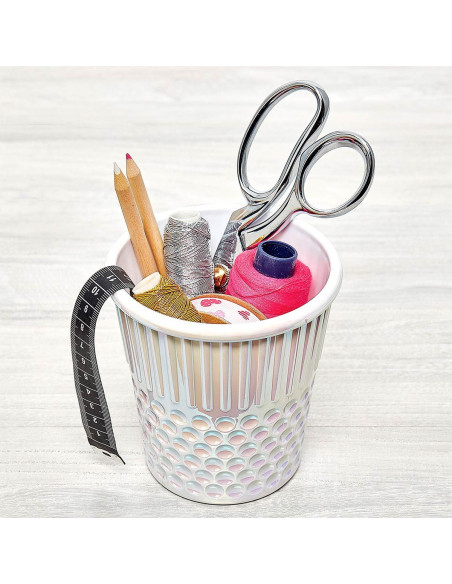 Decorative thimble - Pearl white