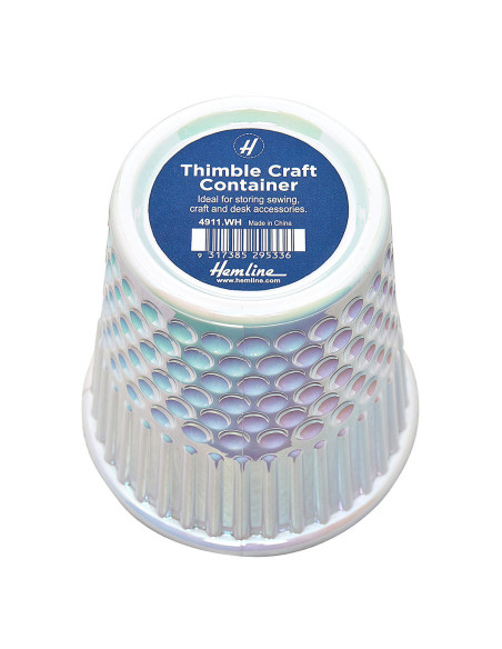 Decorative thimble - Pearl white