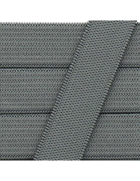 Soft elastic 15 mm - Dark gray