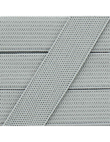 Soft elastic 15 mm - Light gray