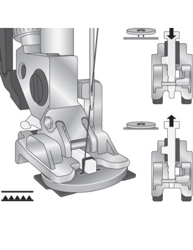 Pfaff button sewing foot