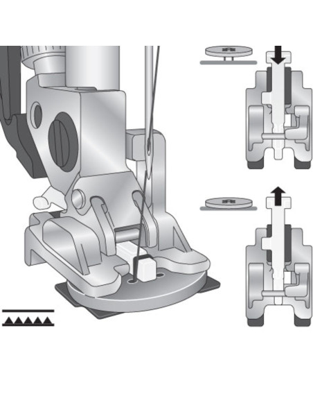 Pfaff button sewing foot