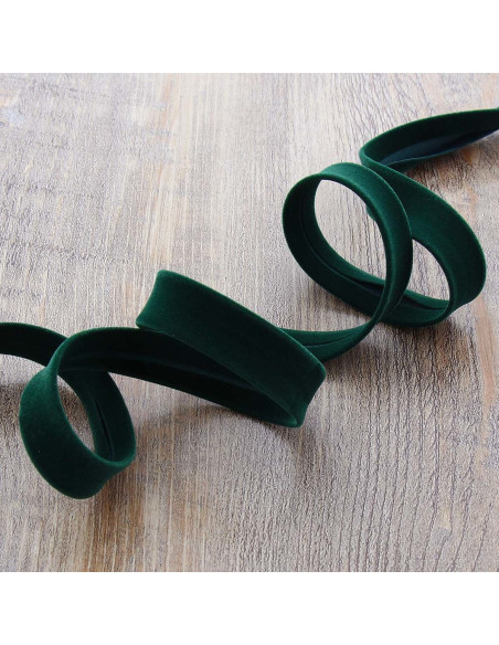 Velvet bias - Green