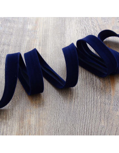 Velvet bias - Navy blue