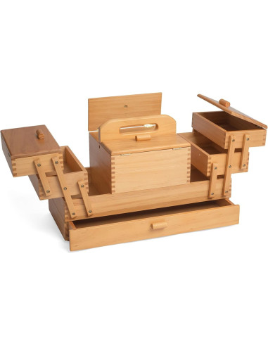 Wooden sewing worker with Caramel drawer