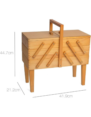 Woodworker sewing on Caramel legs