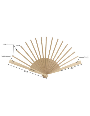 Wooden fan frame