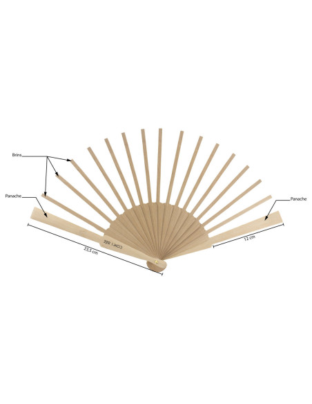 Wooden fan frame