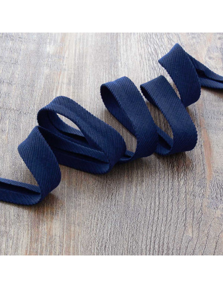Corduroy bias - Navy blue
