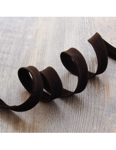 Suede bias - Dark brown