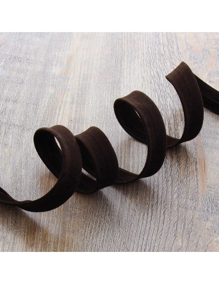 Suede bias - Dark brown