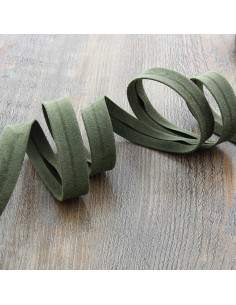 Suede bias - Khaki green