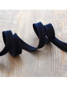Suede bias - Navy blue