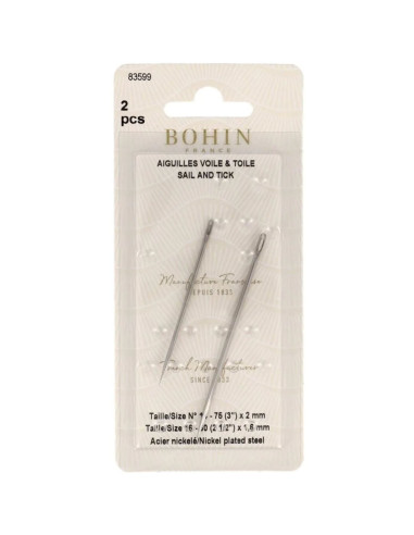 Needles, sails, and Bohin fabrics