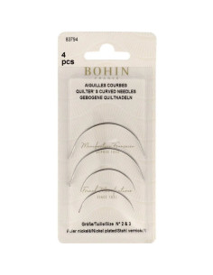 Curved needles No. 2 and No. 3 Bohin