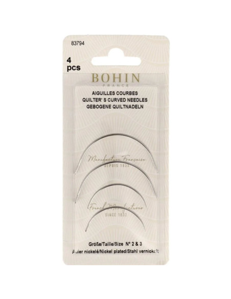 Curved needles No. 2 and No. 3 Bohin