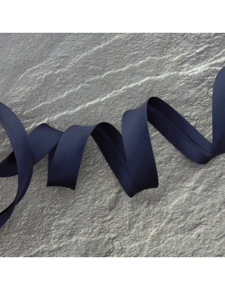 Viscose bias - Navy blue