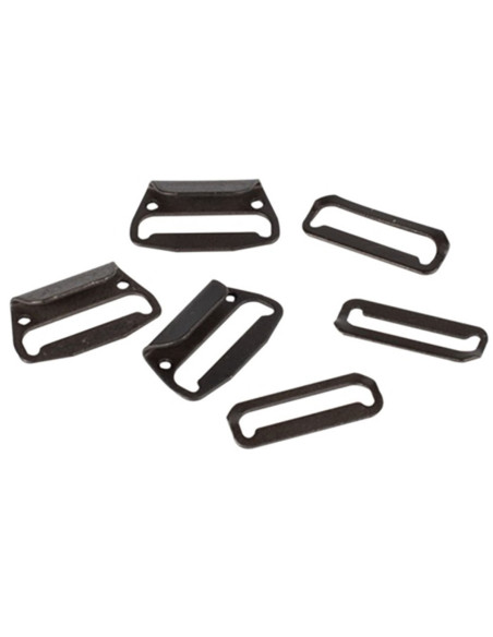 Flat closure hooks for skirts 20 mm black Bohin