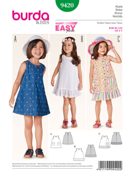 Dress pattern - Burda 9420