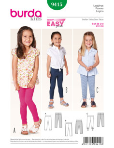 Leggings pattern - Burda 9415