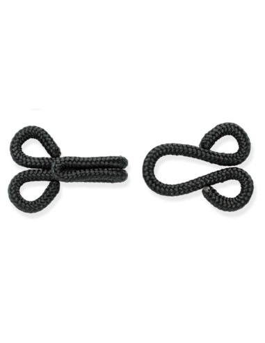 Sew-on fur hooks - Black