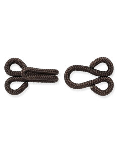 Sew-on fur hooks - Brown 2