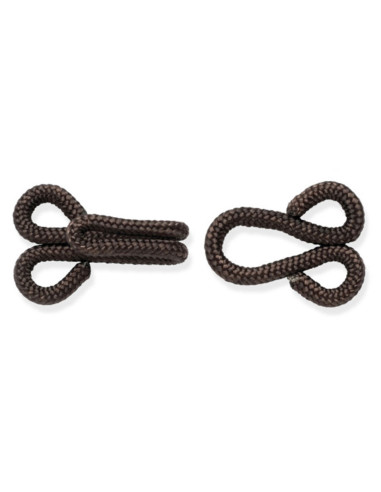Sew-on fur hooks - Brown