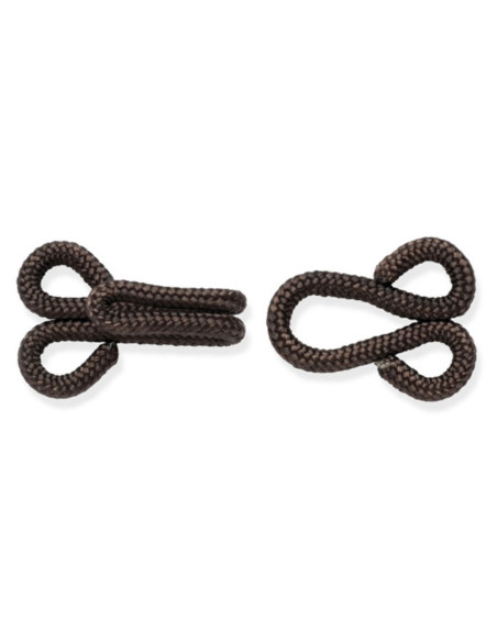 Sew-on fur hooks - Brown