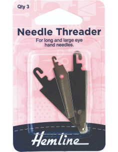 Set of 3 needle threaders for tapestry needles