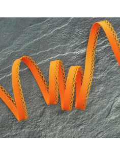 Folded bias picot - Orange