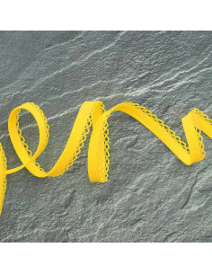 Folded bias tape - Yellow