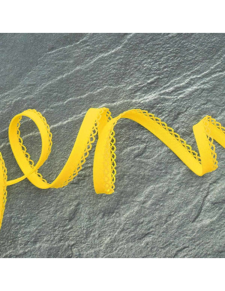 Folded bias tape - Yellow