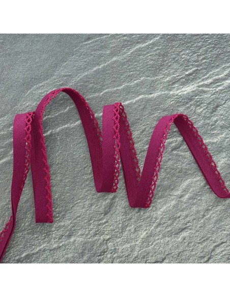 Folded bias picot - Grape