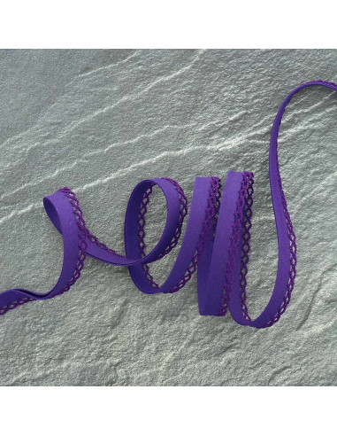 Folded bias tape - Purple