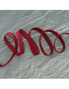 Folded bias picot - Wine lees