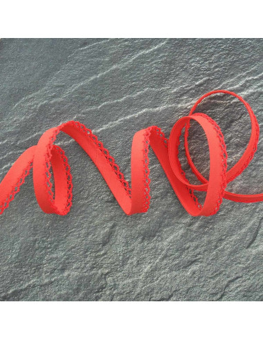 Folded bias picot - Coral