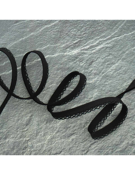 Folded bias tape - Black