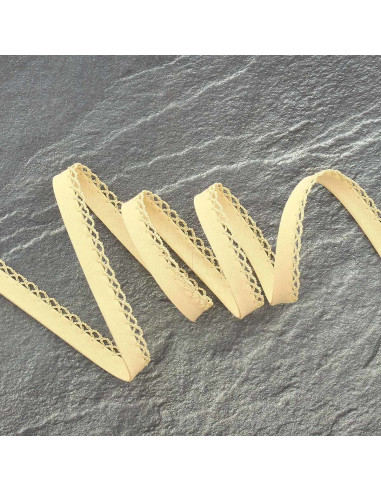 Folded picot bias - Beige