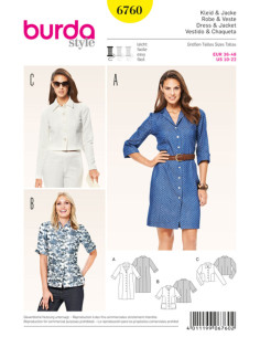 Dress and Jacket Pattern - Burda 6760