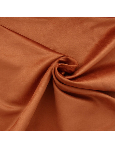 Suede fabric - Rust