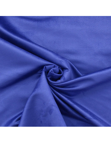 Suede fabric - Cobalt blue