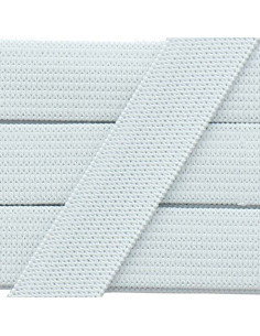 Soft elastic 15 mm - White