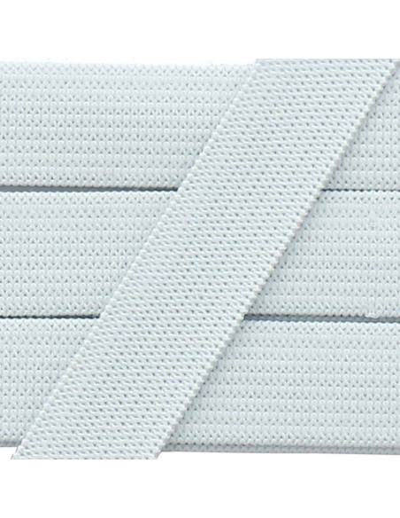 Soft elastic 15 mm - White