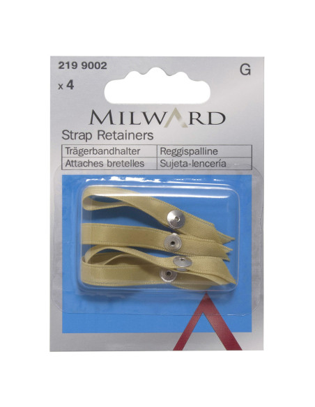 Pack of 4 suspender clips - Nude
