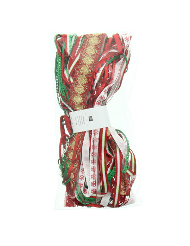 Assortment of ribbons - Red and green