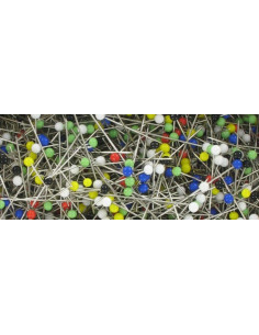 Box of glass head pins 250 grams