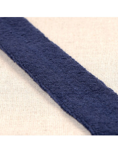 Navy blue terry bias tape
