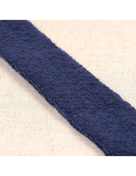 Navy blue terry bias tape