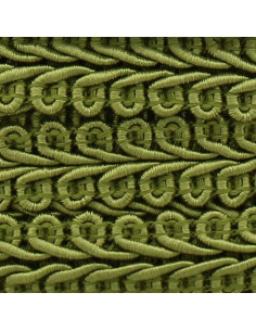 Chanel-style braid - Olive green 2