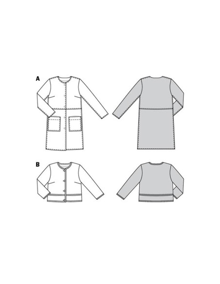 Jacket and coat pattern - Burda 5951